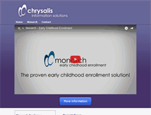 Tablet Screenshot of chrysalisis.com